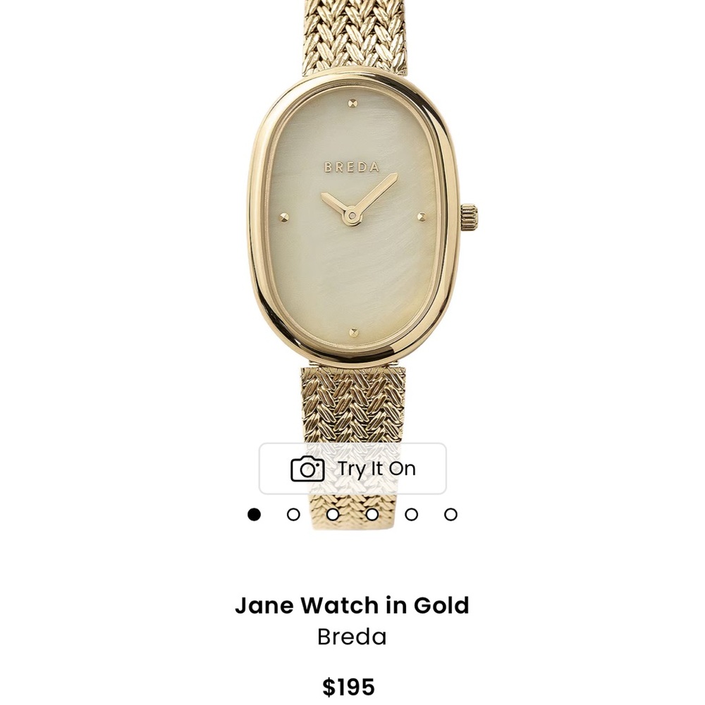 Breda chain watch in gold